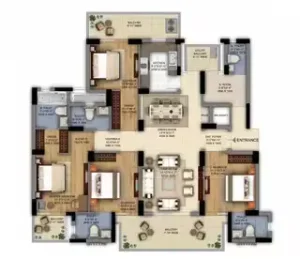 DLF Ultima 4BHK Layout