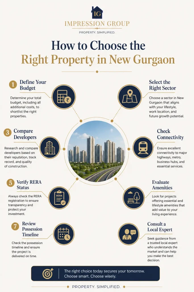 Steps to choose the right property for investment in New Gurgaon